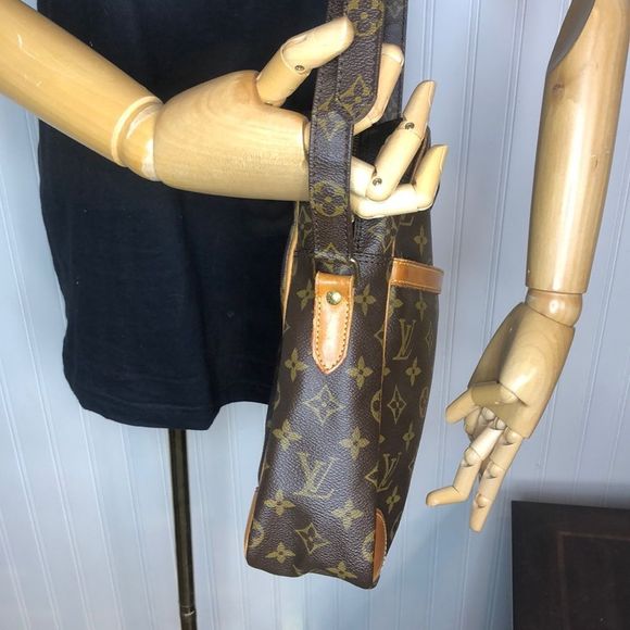 LOUIS VUITTON DANUBE MM Monogram Tote Adjustable Crossbody Shoulder Bag 873SL - Picture 6 of 17